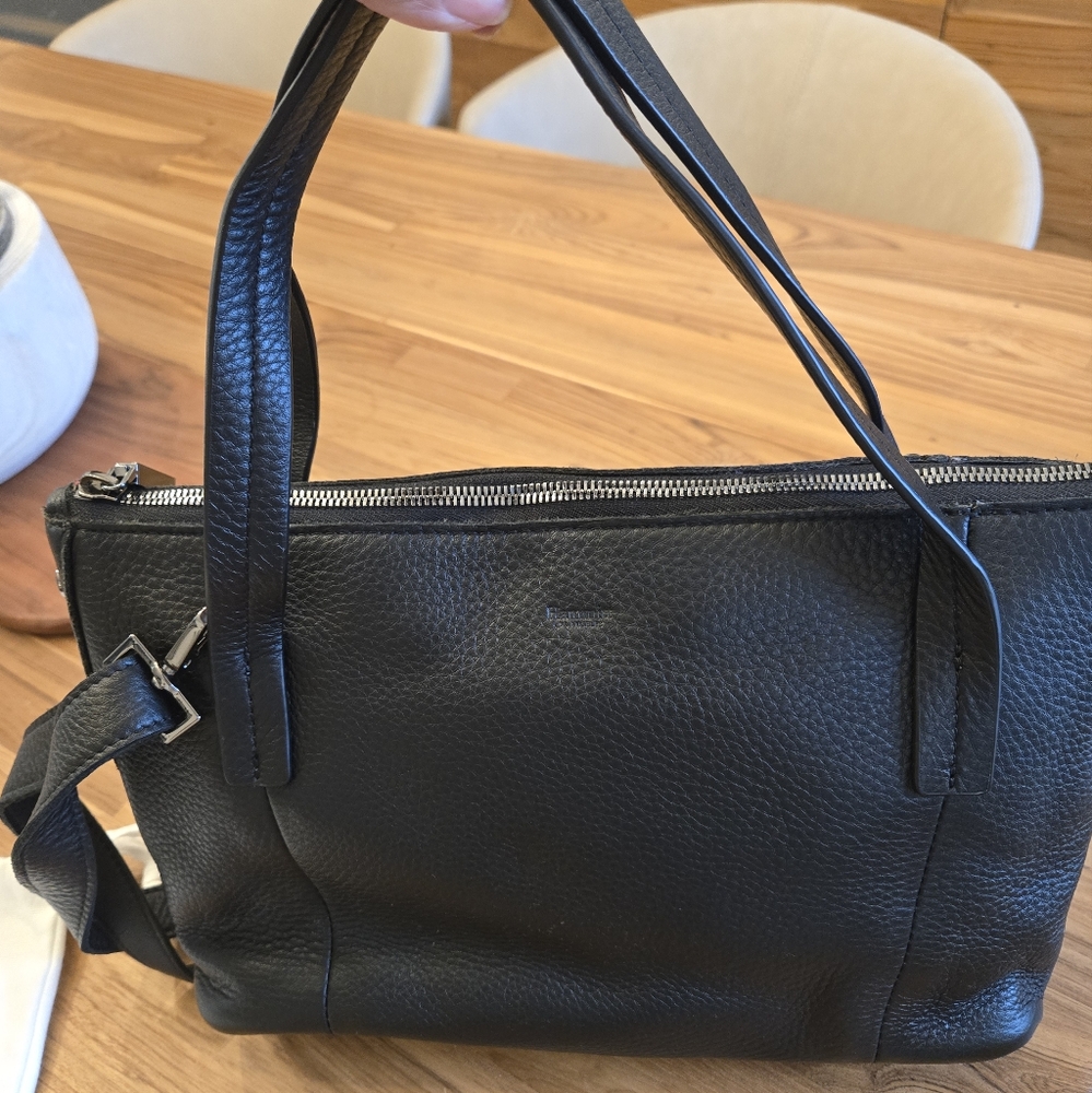 Hammitt Addie Medium Black Leather Bag